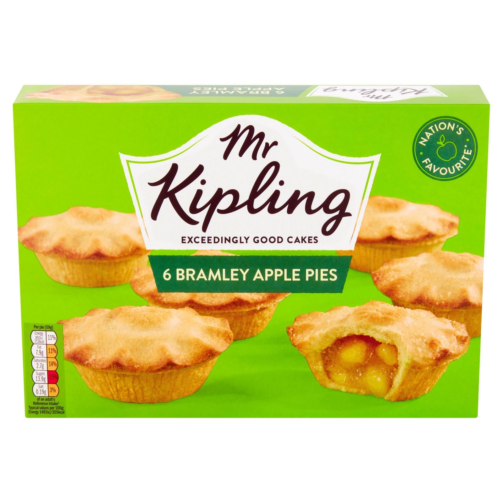 Mr Kipling Apple Pies 6pk