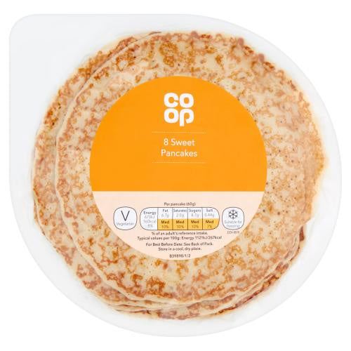 Co op Sweet Pancakes 8pk