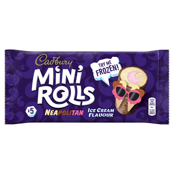 Cadbury Neapolitan Ice Cream Mini Rolls 5pk