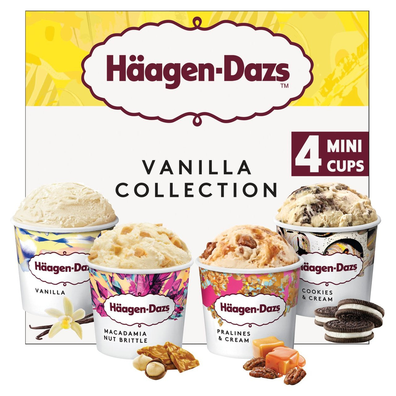 Haagen Dazs Icecream Minicups - Vanilla 4x95ml