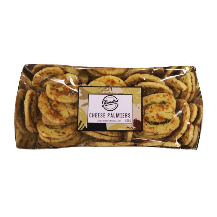 Rendles All Butter Palmiers Baked with Gouda & Edam Cheese 150g
