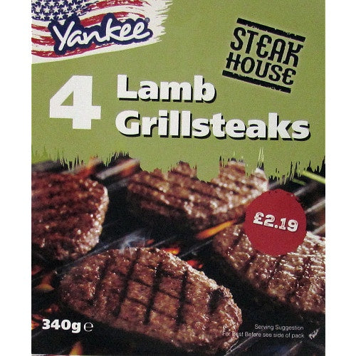 Yankee Steakhouse lamb grills 340g