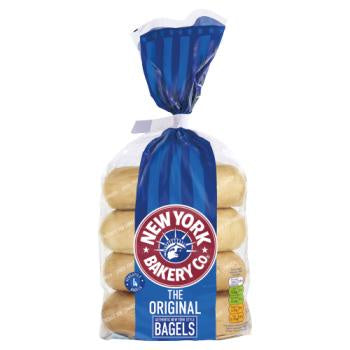 New York Plain Bagels 4pk