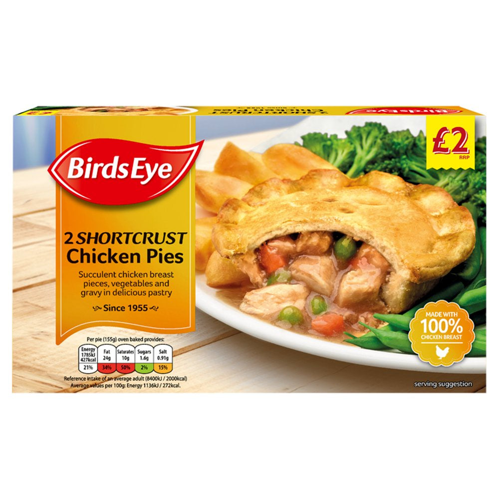 Bird's Eye 2 Chicken Pies 310g