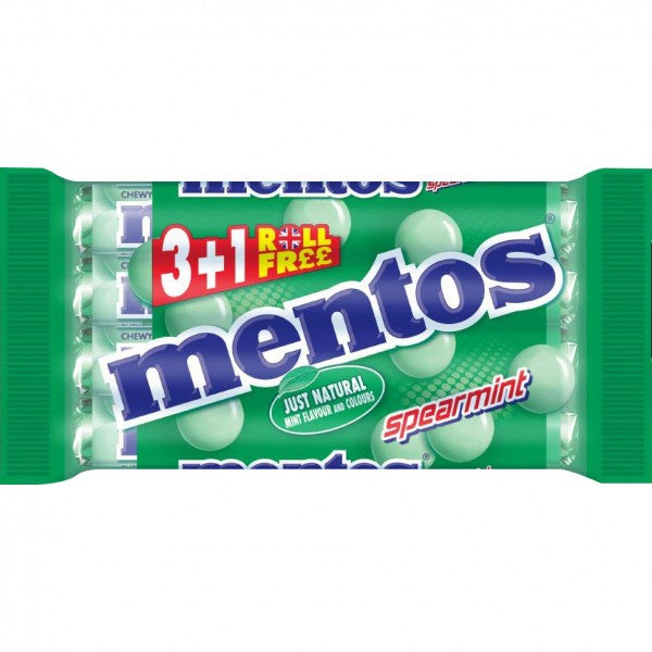 Mentos Spearmint 4 pack (3+1 free)