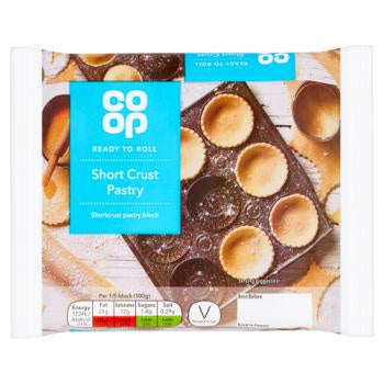 Co-op Short Crust Pastry 500g