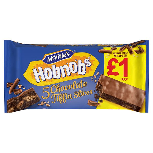 Mcvities Hobnob Chocolate Tiffin Slices 5pk