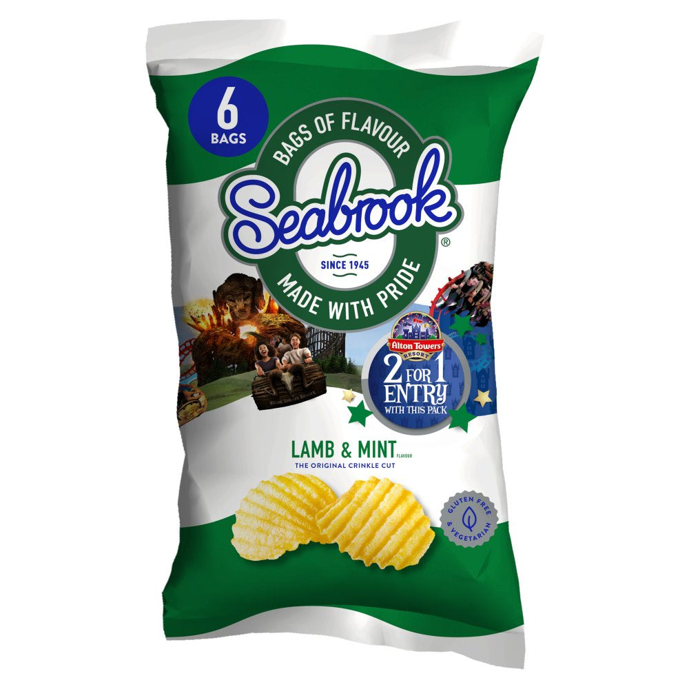 Seabrook Lamb and Mint crisps 6pk