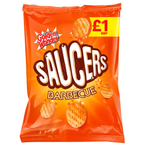 Golden Wonder Saucers Barbecue 65g PMP1.00