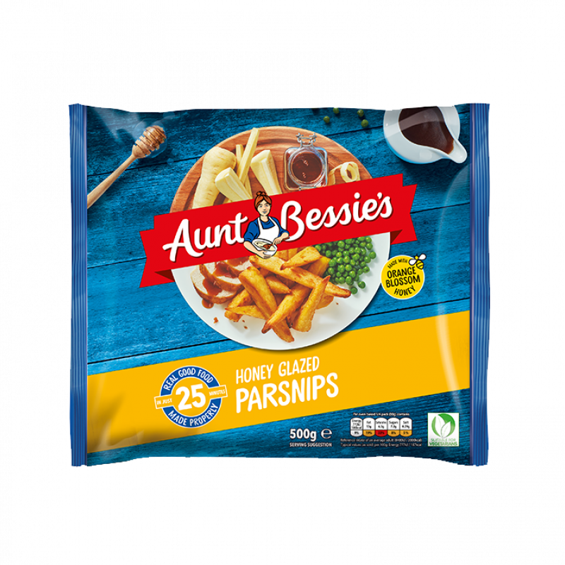 Aunt Bessies Honey Glazed Roast Parsnips 500g