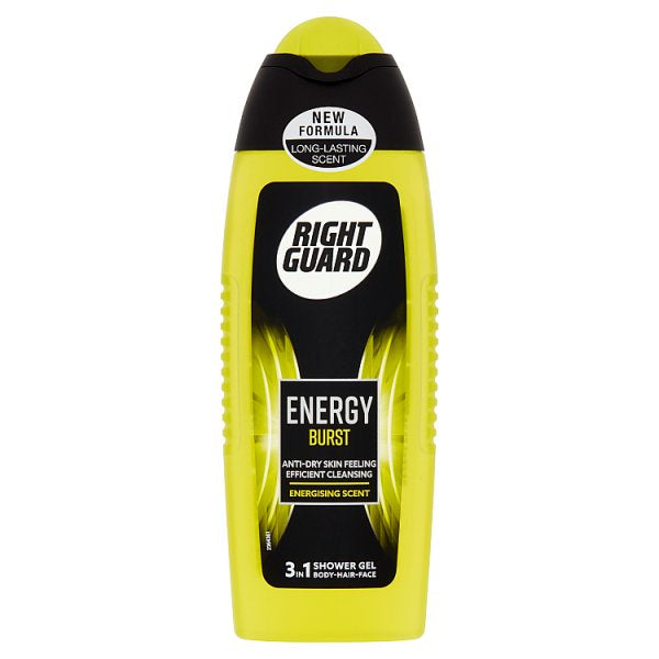 Right Guard Shower Gel Energy Burst Mens 250ml