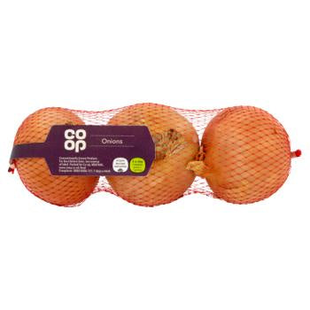 Co op Onions 3s