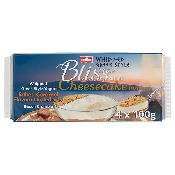 Muller Corner Bliss Salted Caramel Cheesecake 4 x 100g