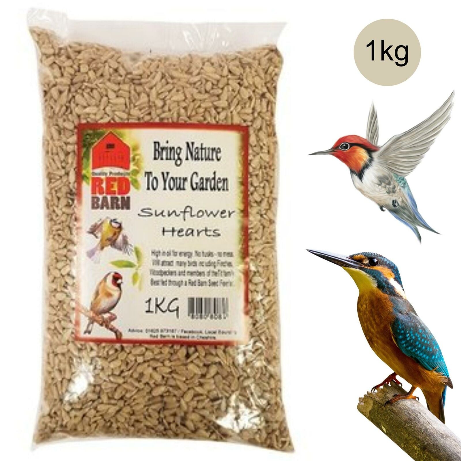 Sunflower Hearts Bird Feed 1kg