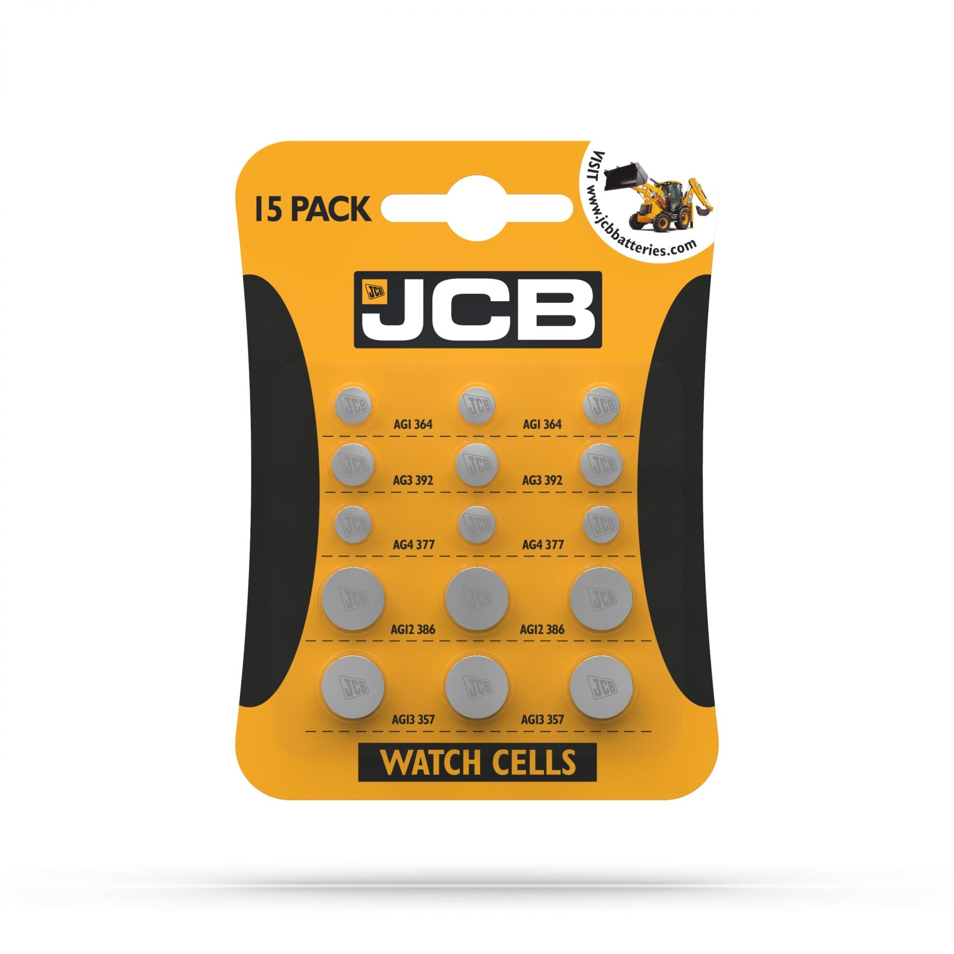 JCB Watch Batteries, 15pk