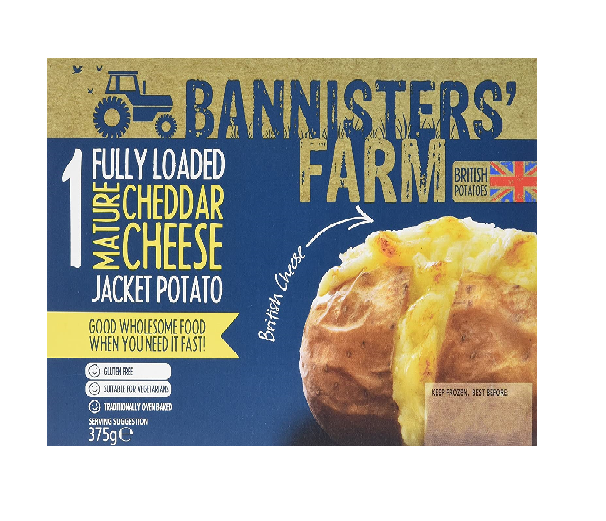 Bannisters Farm Jacket Potato Mature Cheddar 375g