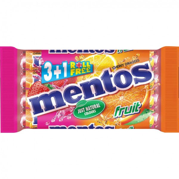 Mentos Fruit 3 + 1 free