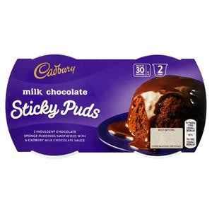 Cadbury Milk Chocolate Sticky Puds 2 x 95g