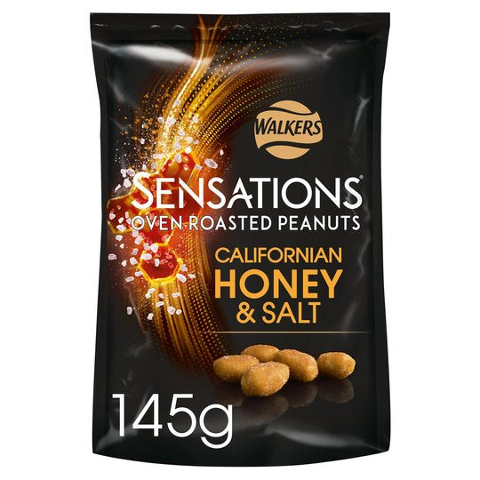 Walkers Sensations Honey & Salted Peanuts 145g