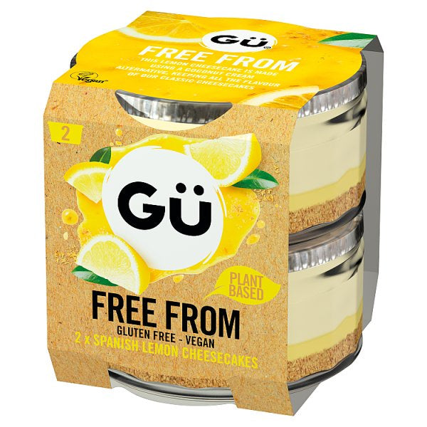 GU Free From Lemon Cheesecakes 2pk