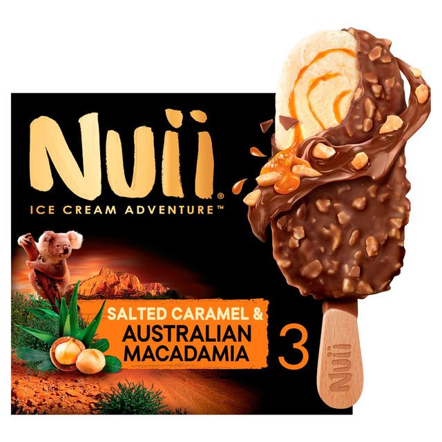 Nuii Salted Caramel & Australian Macadamia 3 x 90ml