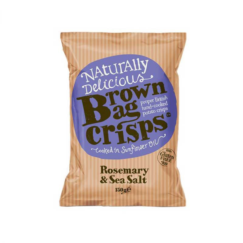 Brown Bag Crisps Rosemary & Sea Salt 150g