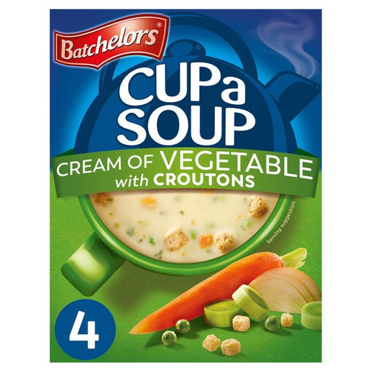 Batchelors Cup a Soup Cream of Vegetable 4pk