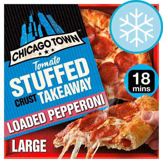 Chicago Town Takeaway Stuffed Crust Loaded Pepperoni 645g