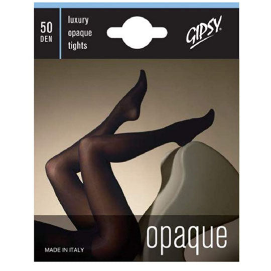 Gipsy 50 Denier Luxury Soft Opaque Tights - M, Black