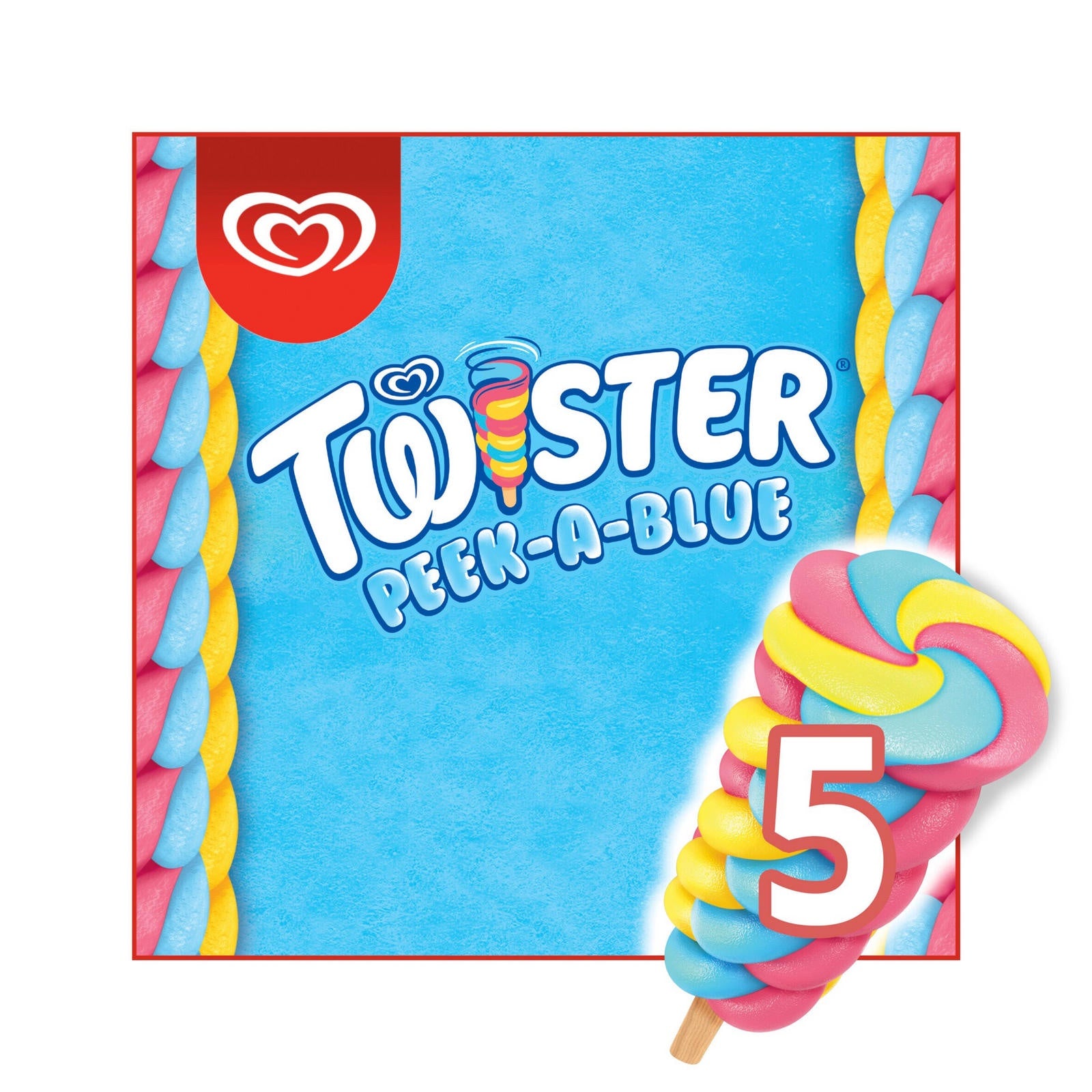 Walls Twister Peek a Blue 5pk