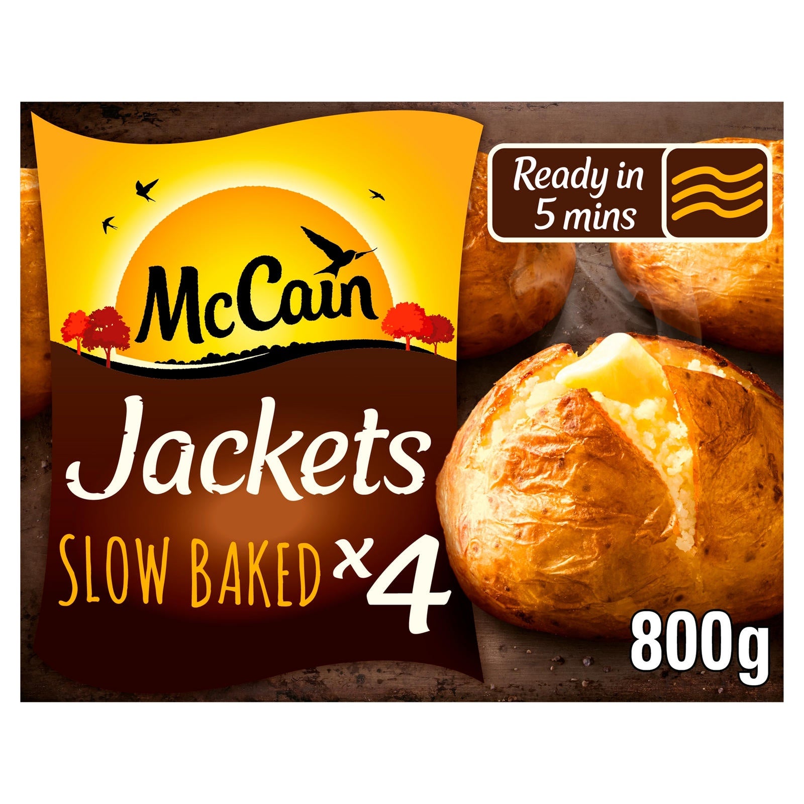 McCain 4 Jacket Potatoes 800g