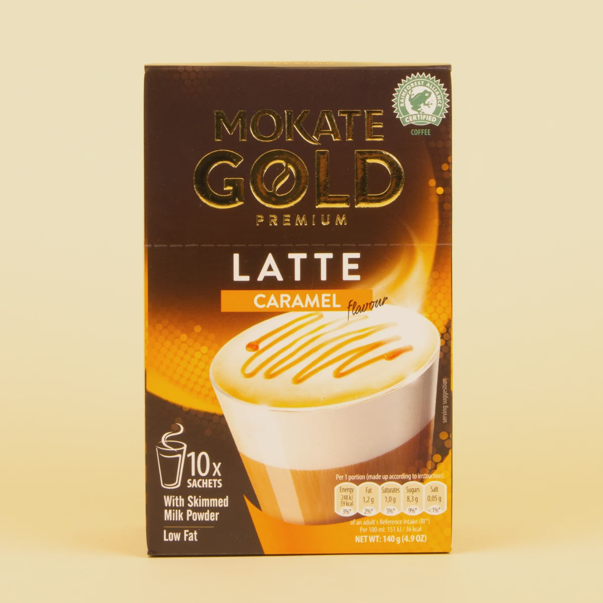 Mokate Gold Sachets - Caramel Latte 10pk