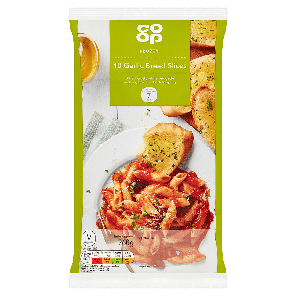 Co-op Garlic Slices 10pk 260g