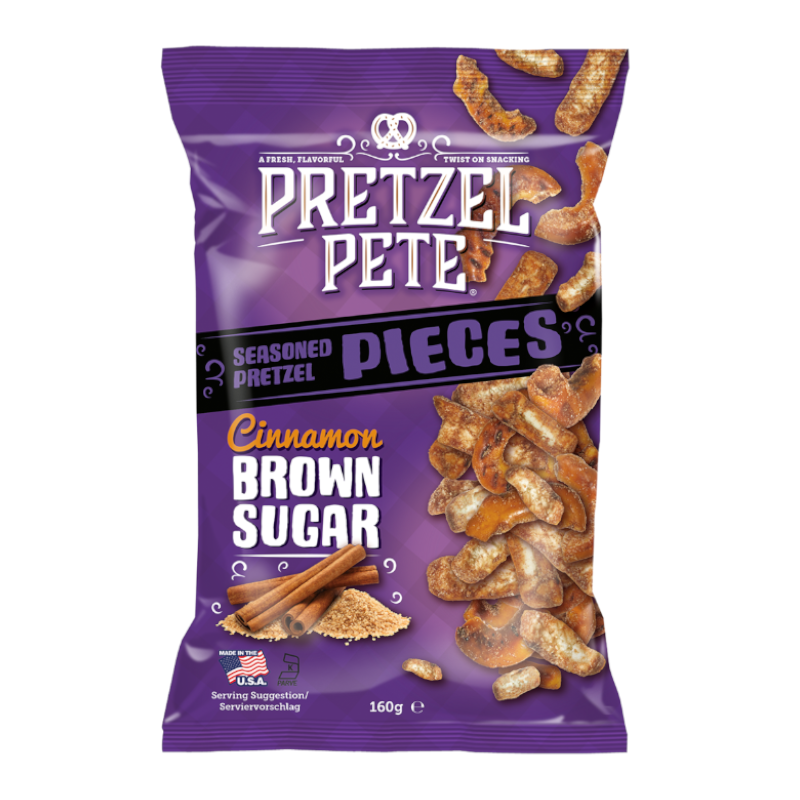 Pretzel Pete Pretzel Pieces - Cinnamon Brown Sugar 160g