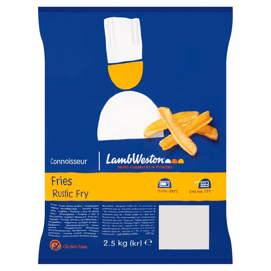 Lamb Weston Connoisseur Rustic Skin On Fries 2.5kg