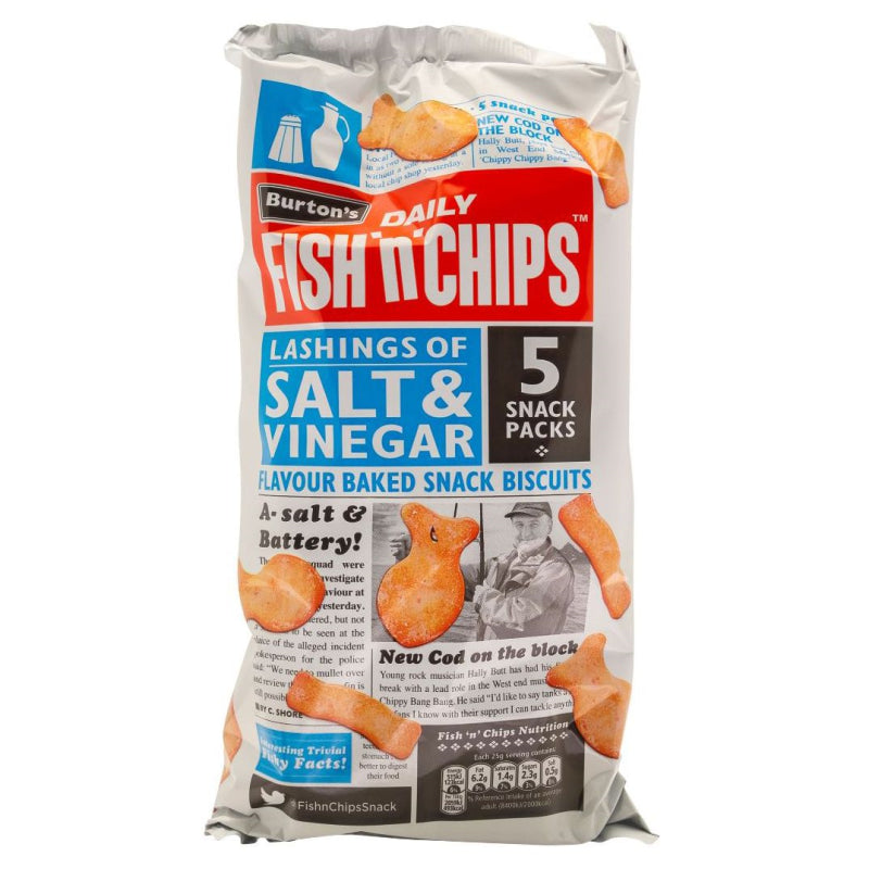 Fish & Chips Salt & Vinegar Snack 5pk