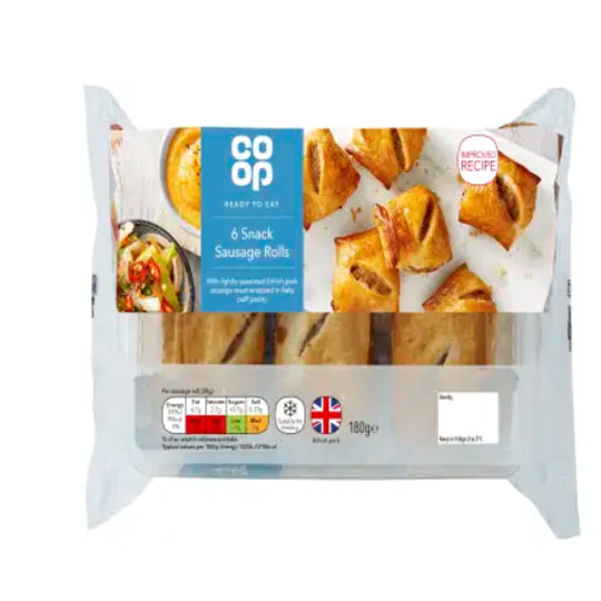 Co op Snack Sausage Rolls 6 pk 162g